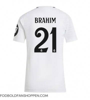 Real Madrid Brahim Diaz #21 Hjemmebanetrøje Dame 2024-25 Kortærmet